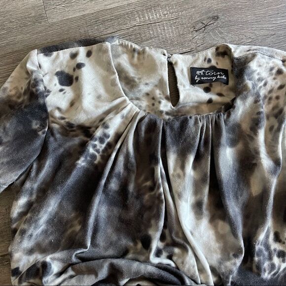 Torn By Ronny Kobo Short Sleeved Ruched Mini Dress – Size XS - Picture 6 of 7